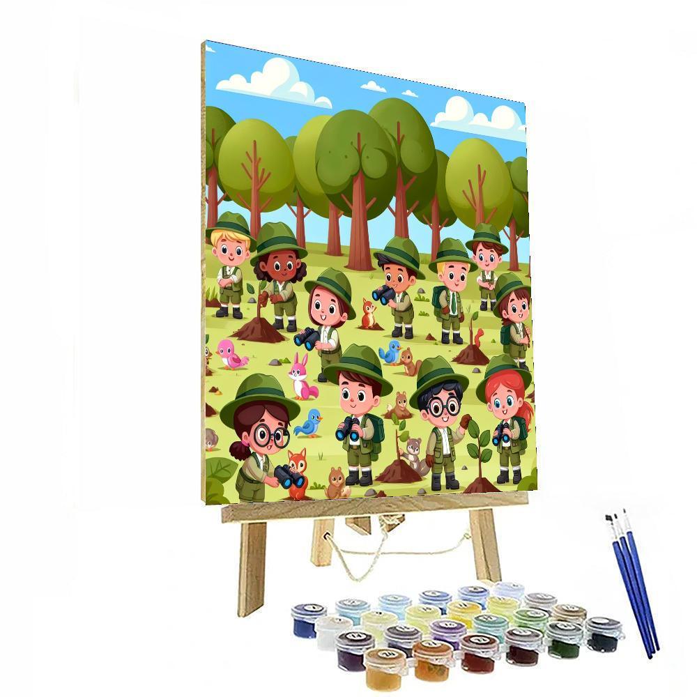 Eco Forest Rangers Paint By Color