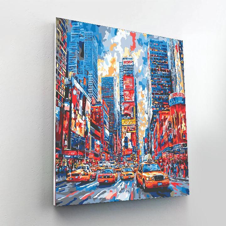 Contemporary Urban Art Style Inspired Dynamic Metropolis  Paint By Numbers Kits