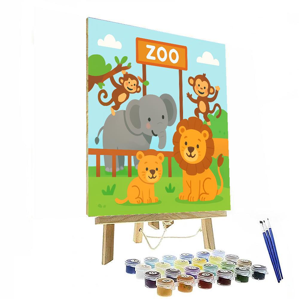 Zoo Extravaganza Numbered Painting Kits