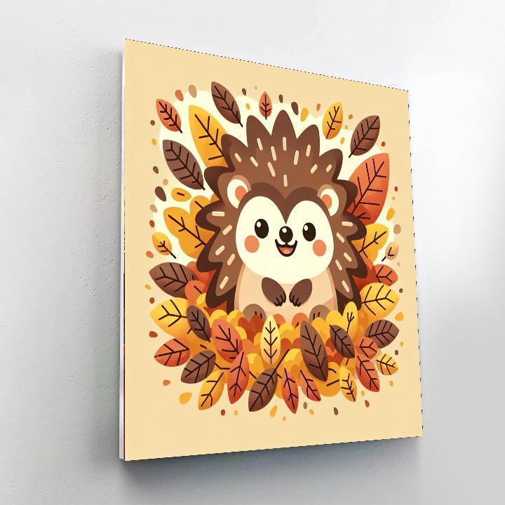 Jolly Hedgehog Hideaway Paint By Number