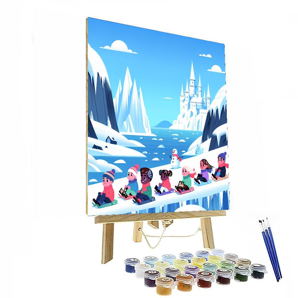 Frozen Fantasy Fjord Numbered Painting Kits
