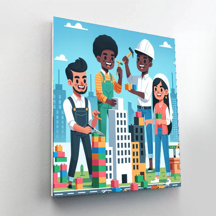 Little Architects Adventure Painting By Numbers Kit