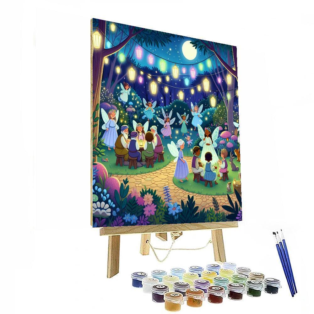 Moonlight Garden Gala Painting By Numbers Kit