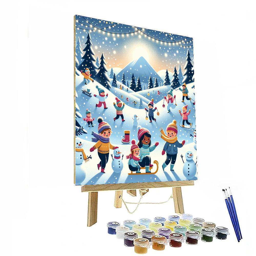 Winter Wonderland Exploration Painting Number Kit