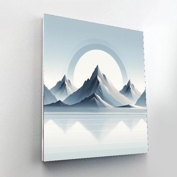 Minimalist Mountain Escape Paint By Numbers