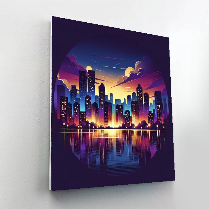 Metropolis Magic Glow DIY Paint By Numbers