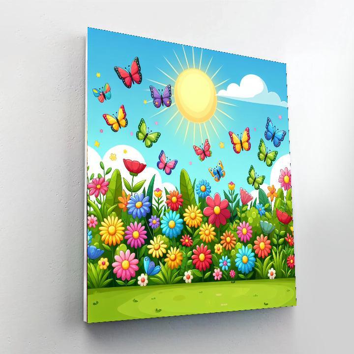Breezy Butterfly Bonanza Paint By Number