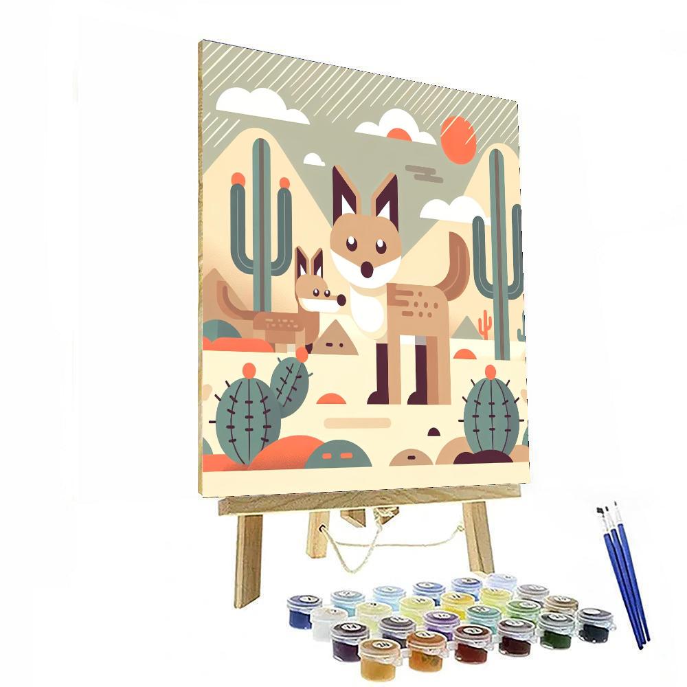 Clever Coyotes Numbered Painting Kits