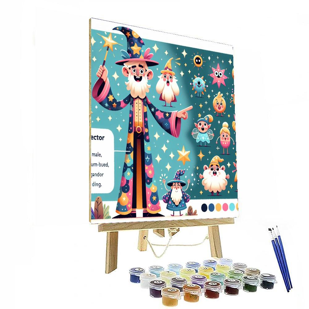 Magic Wizard Painting By Numbers Kit