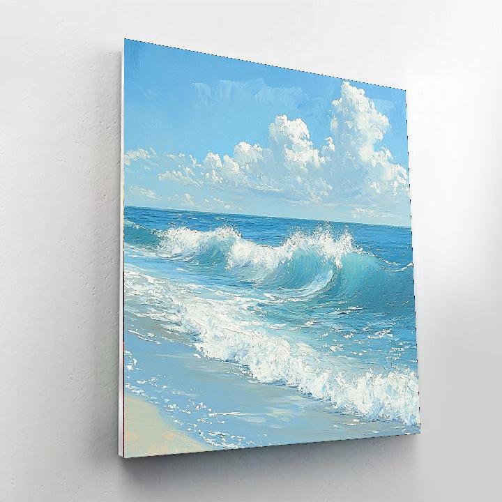 Winslow Homer Inspired Whispering Ocean Waves  Paint By Color