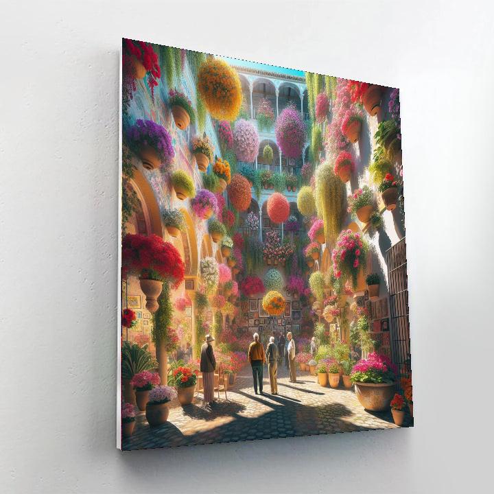 Fiesta De Los Patios - Cordoba, Spain DIY Paint By Numbers