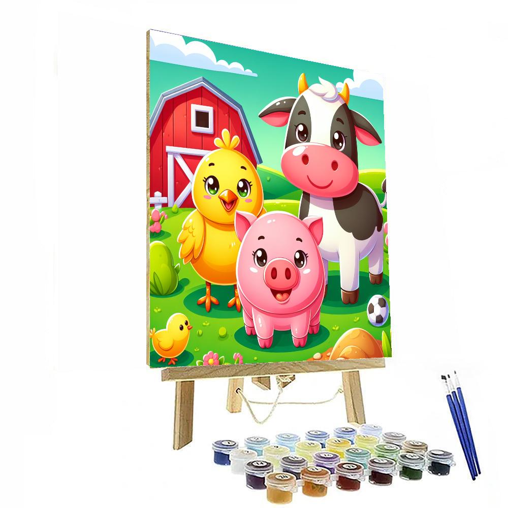 Chirpy Chick's Farmyard Paint By Numbers Kits