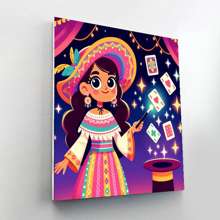 Magician's Magical Tricks DIY Paint By Numbers