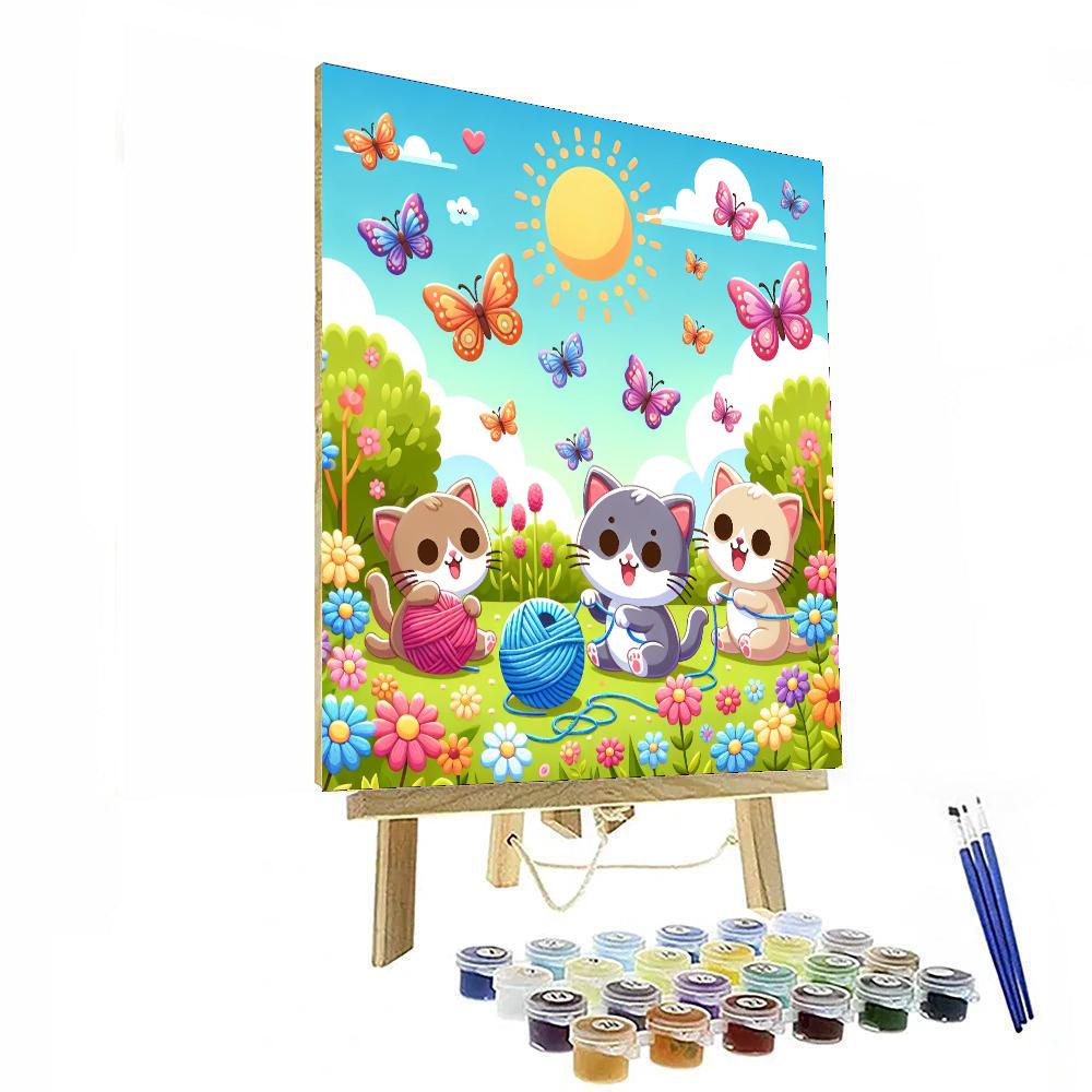 Adventure With Playful Kittens Paint By Numbers