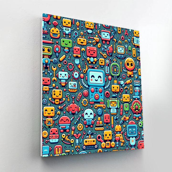 Friendly Robot Playland Paint By Numbers Kits