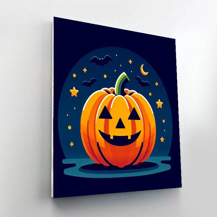 Jolly Jack-o'-lantern Painting Number Kit