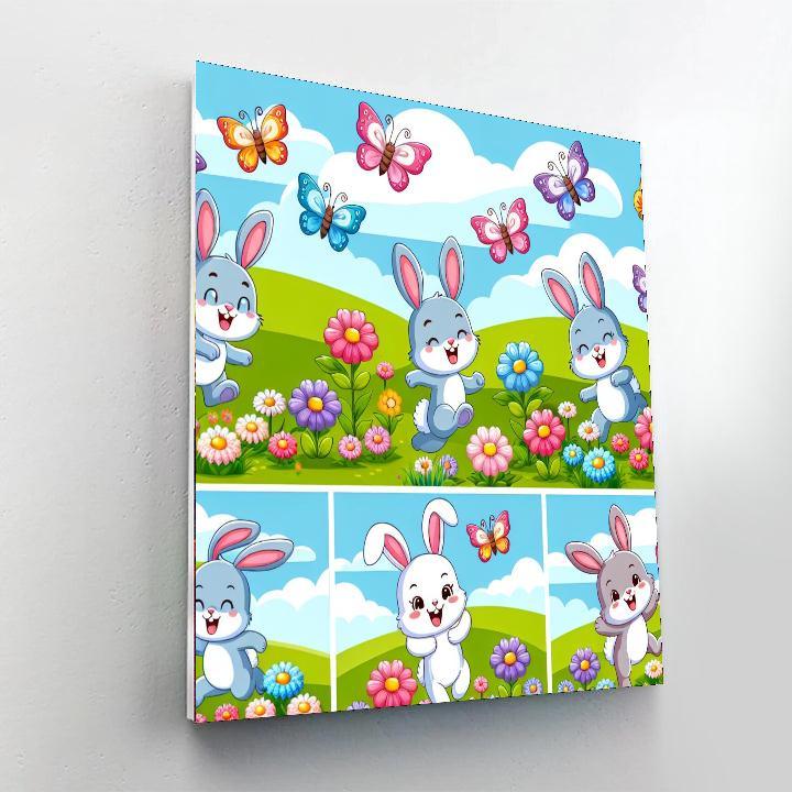 Magic In The Flower Field DIY Paint By Numbers