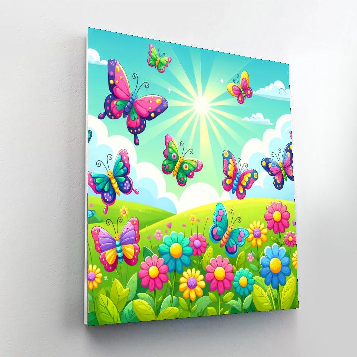 Dazzling Butterfly Ball Paint By Numbers Art
