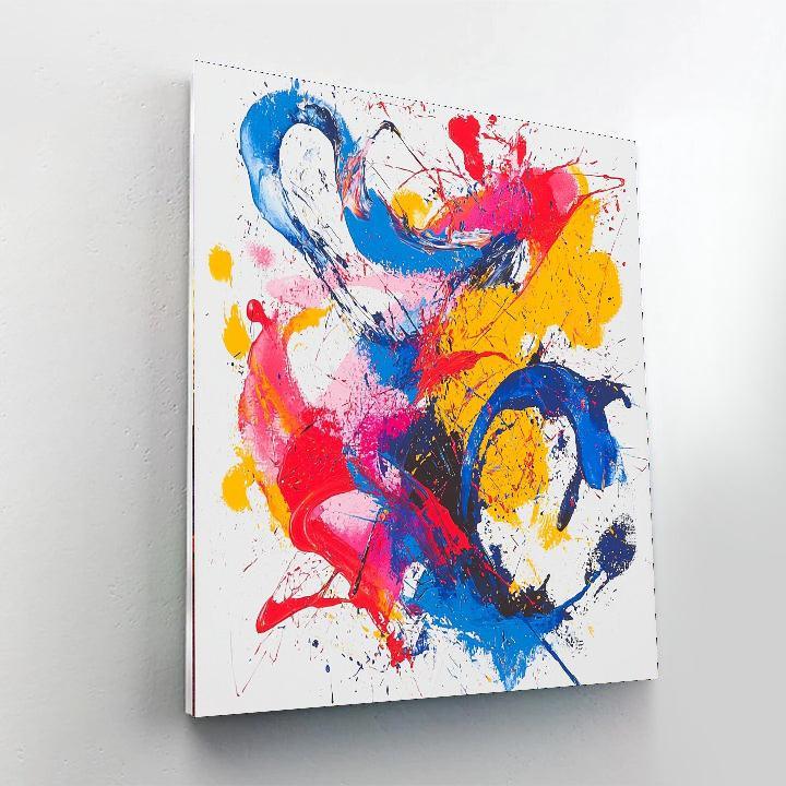 Jackson Pollock Inspired Whirling Colors  Painting By Numbers Kit