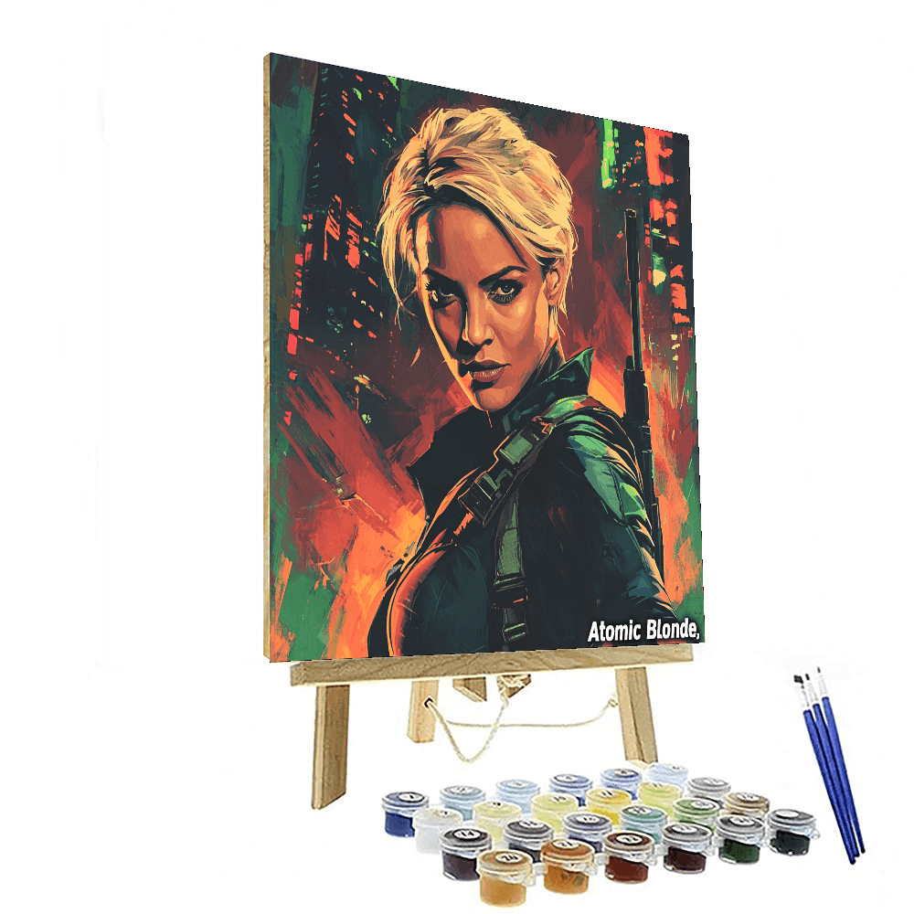 Charlize Theron: The Unbreakable Force Of Atomic Blonde Paint By Numbers