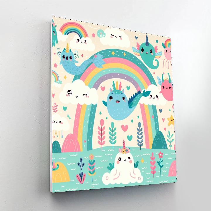 Fantasy Rainbow Land Numbered Painting Kits