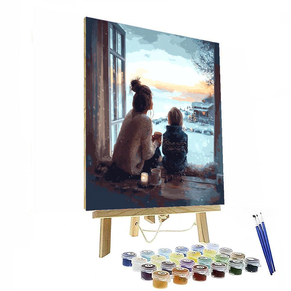 A Cozy Family Evening Paint By Color