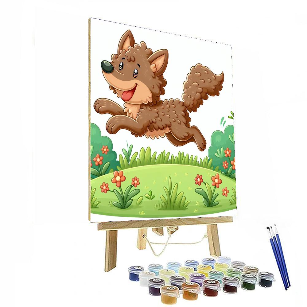 Curly Coyote DIY Paint By Numbers