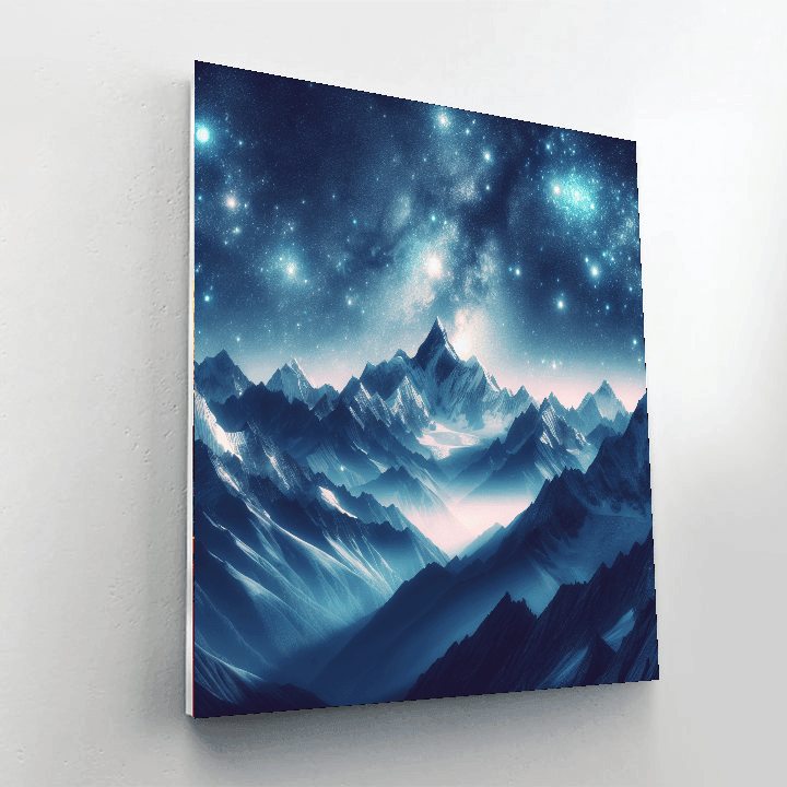 Celestial Mountain View Number Painting