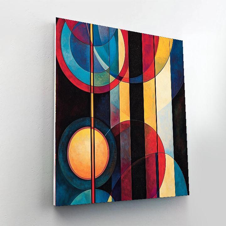 Wassily Kandinsky Inspired Time Travel In Abstract  Painting By Numbers Kit
