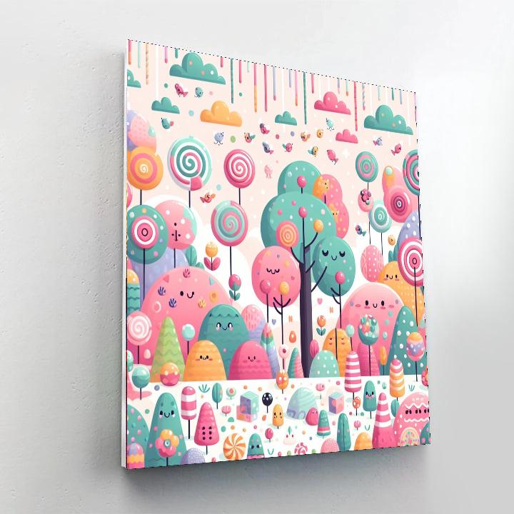 Fantastic Candy Land Number Painting