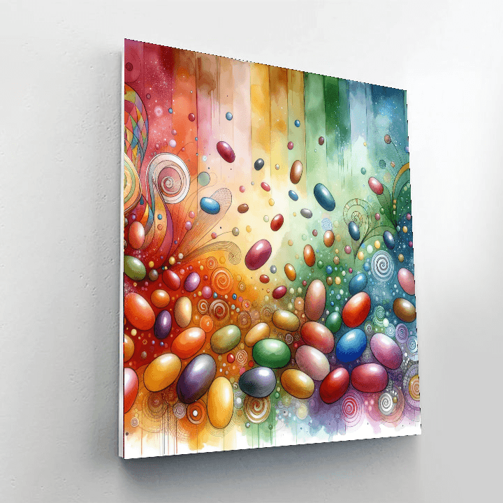 Jolly Jellybeans - DIY Painting By Numbers Kit