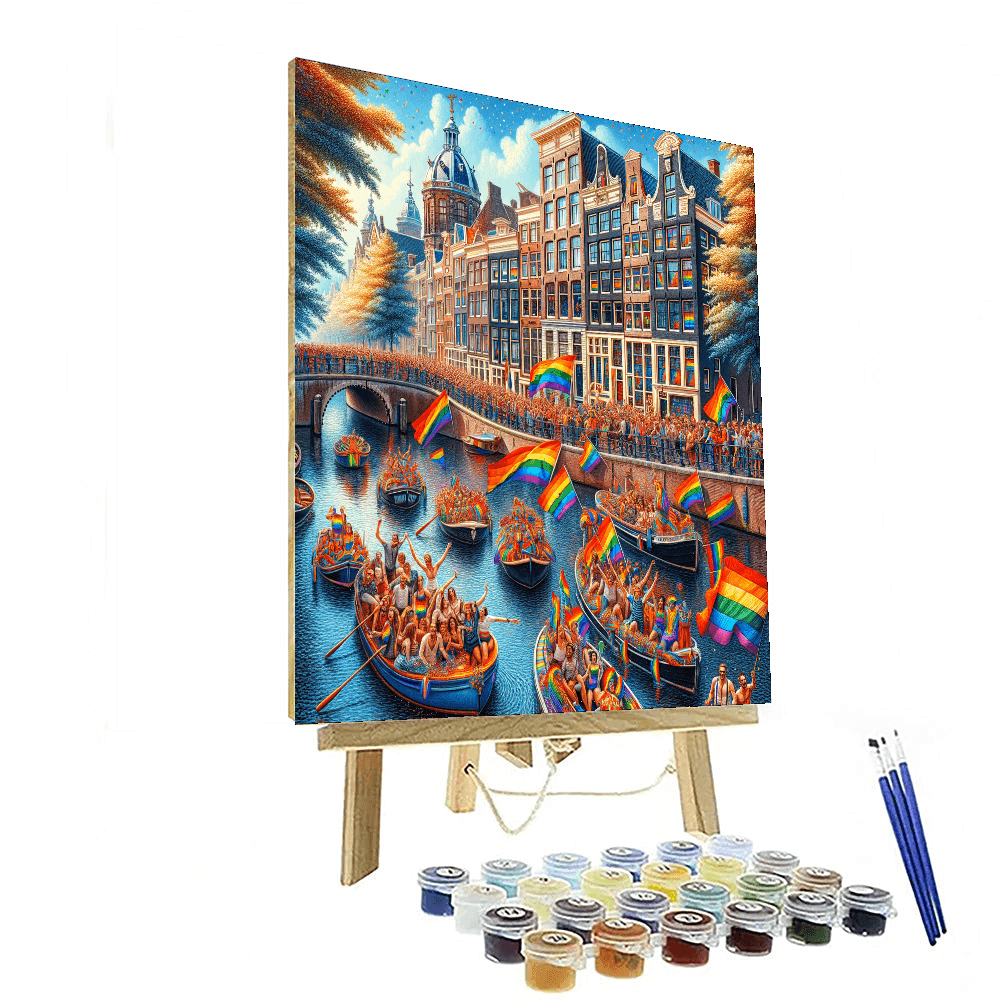Pride Amsterdam - Amsterdam Painting By Numbers Kit
