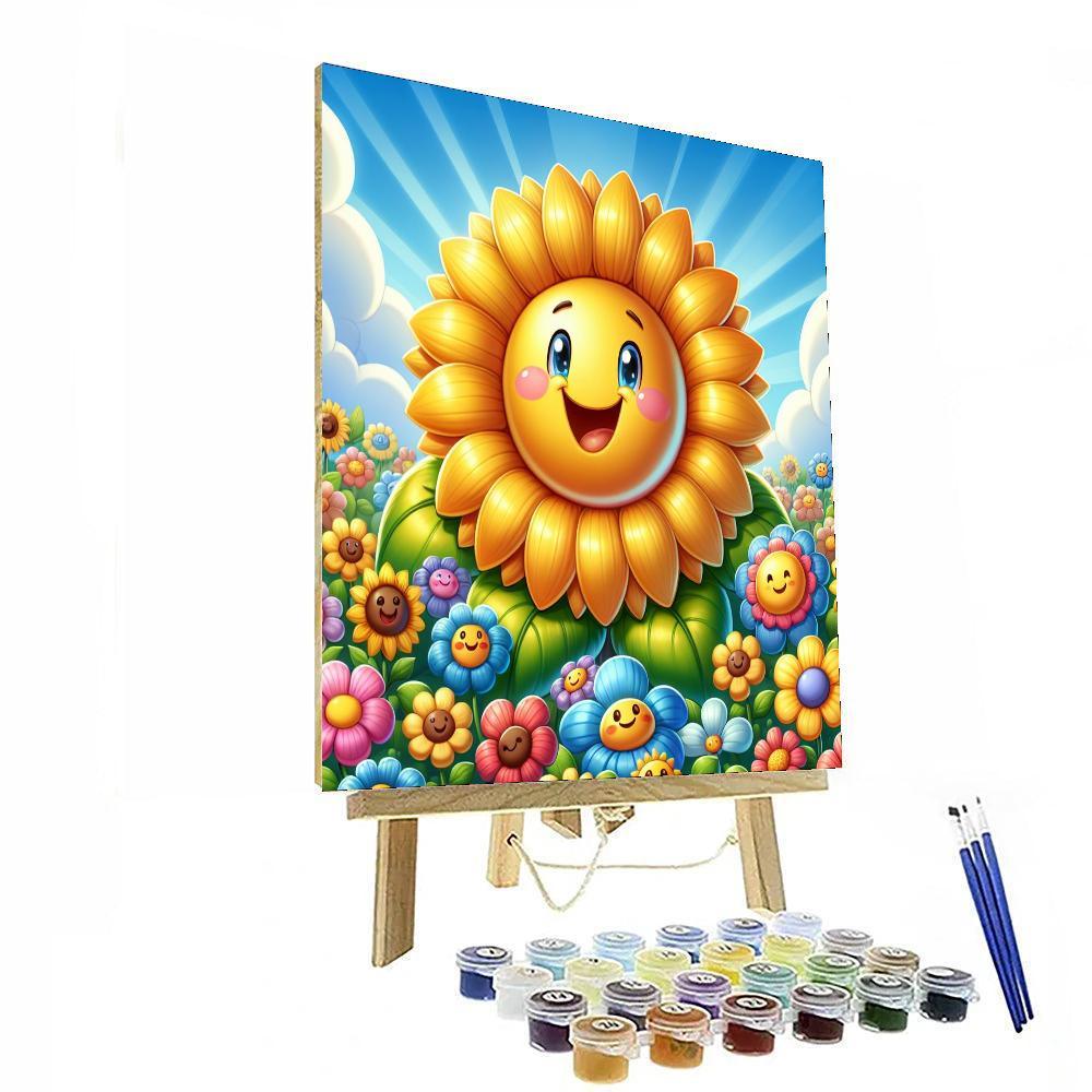 Bright Sunflower Paint By Numbers Kits