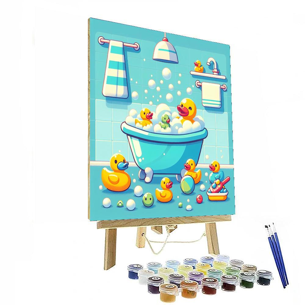Bubbly Bathtime Bonanza Painting By Numbers Kit