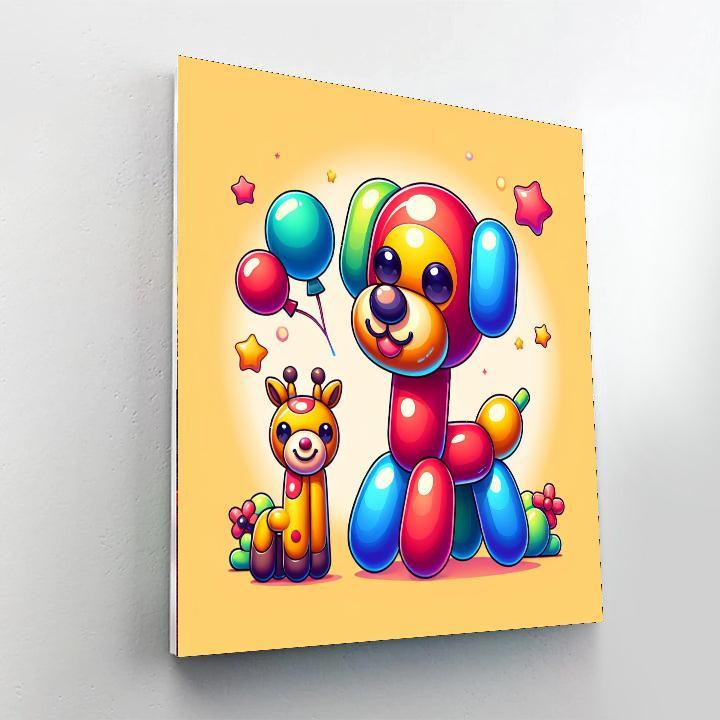 Charming Balloon Animal Paint By Number