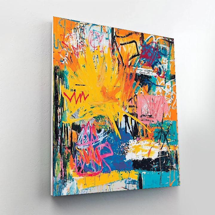 Jean-Michel Basquiat Inspired Rhythms Of Life  Paint By Color