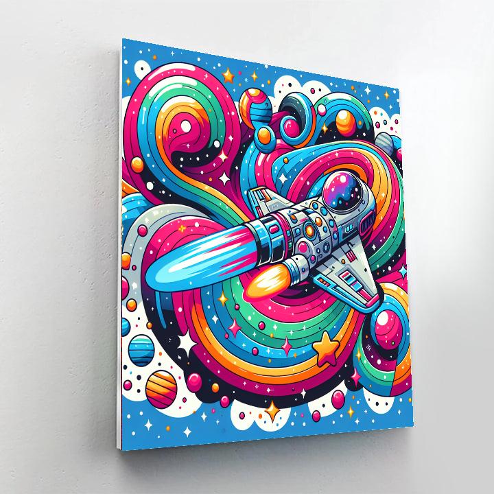 Giggle Galaxy Space Trip Paint By Color