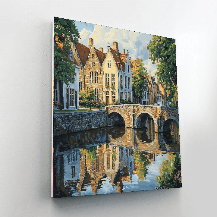 Canals Of Bruges - Bruges Numbered Painting Kits