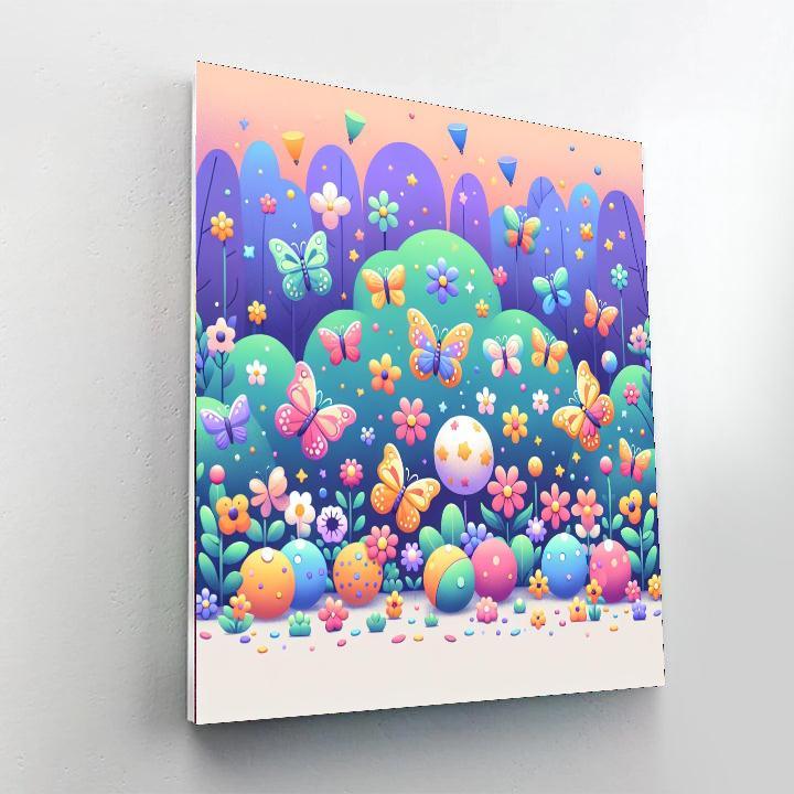Breezy Butterfly Ball Numbered Painting Kits
