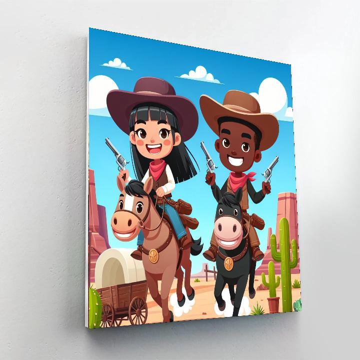 Adventures Of The Wild West Paint By Numbers