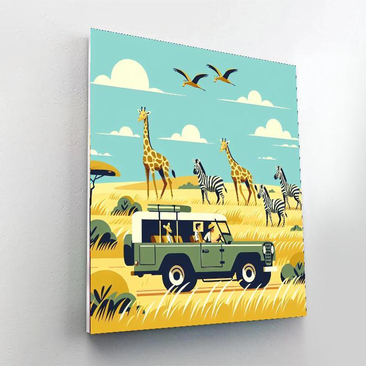 Safari Expedition Quest Painting Number Kit