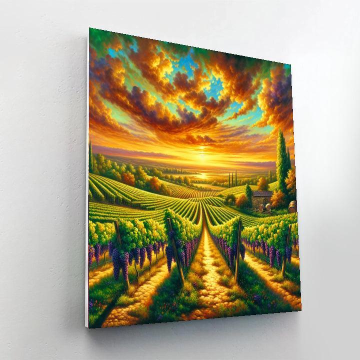 Idyllic Vineyard Bliss Paint By Color