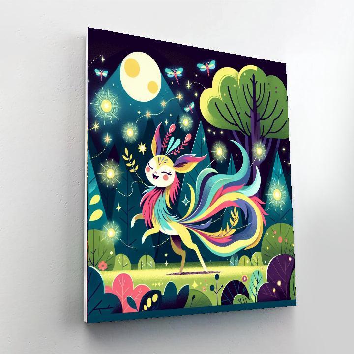 Starlit Woodland Fantasy Painting Number Kit
