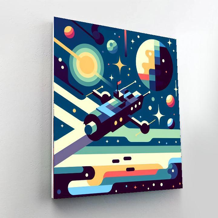 Space Pirates Number Painting