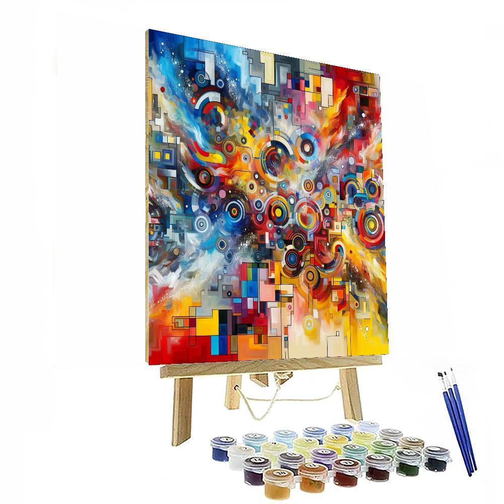 Abstract Dream Colors Paint By Number