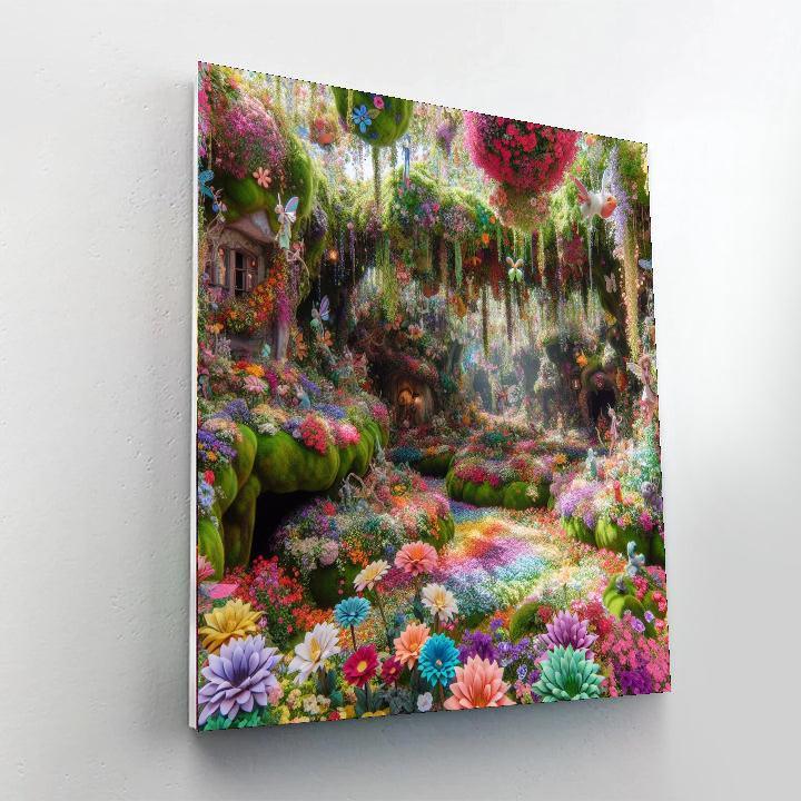 Playful Fairy Garden DIY Paint By Numbers