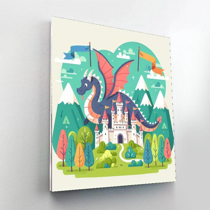 Dragon's Castle Adventure Numbered Painting Kits