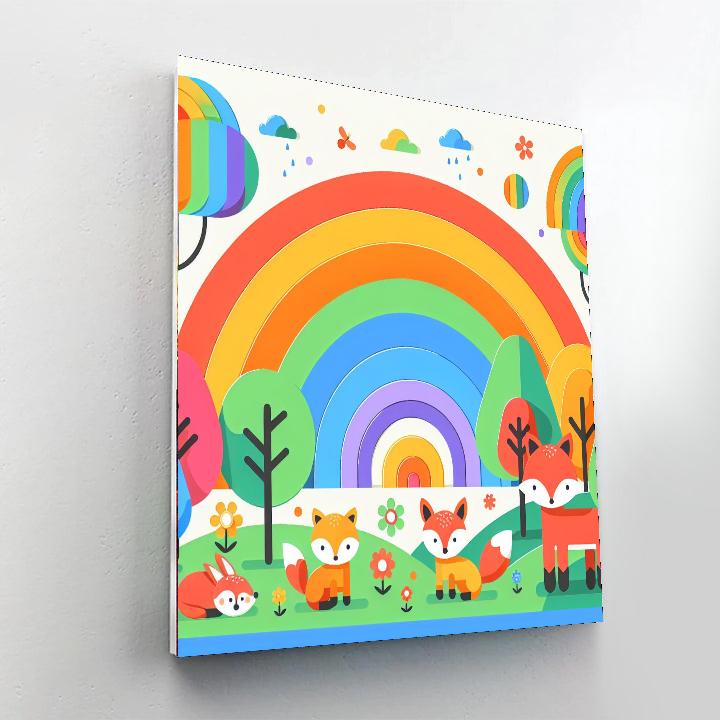 Rainbow Forest Harmony Paint By Numbers