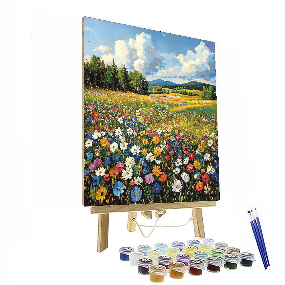 Georges Seurat Inspired Swaying Meadow  Paint By Numbers Art