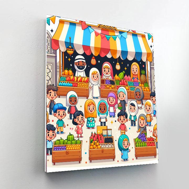 Magical Market Paint By Numbers Art